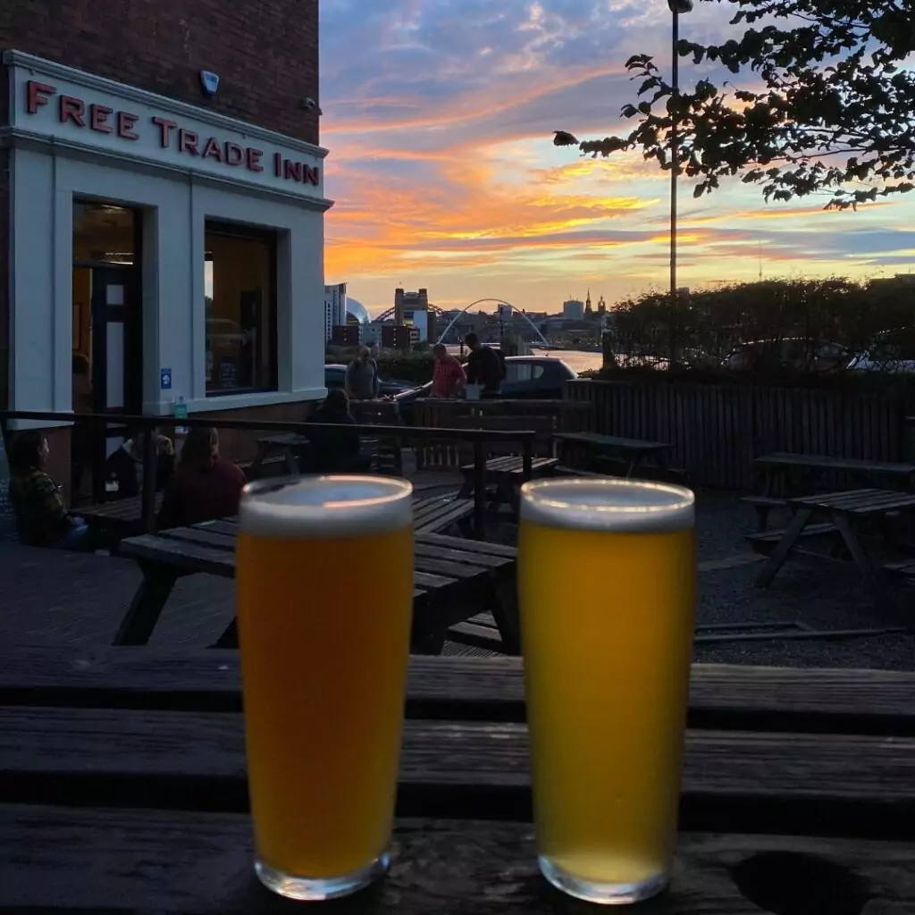 The Free Trade Inn best beer gardens and outdoor terraces in Newcastle