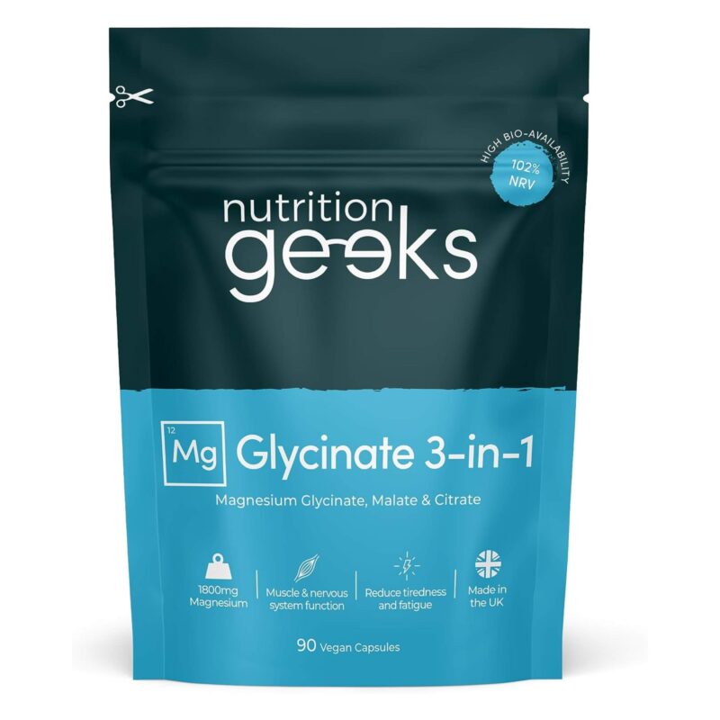 Nutrition Geeks - Magnesium Glycinate 3-in-1 Complex - £9.89 (was £13.99)