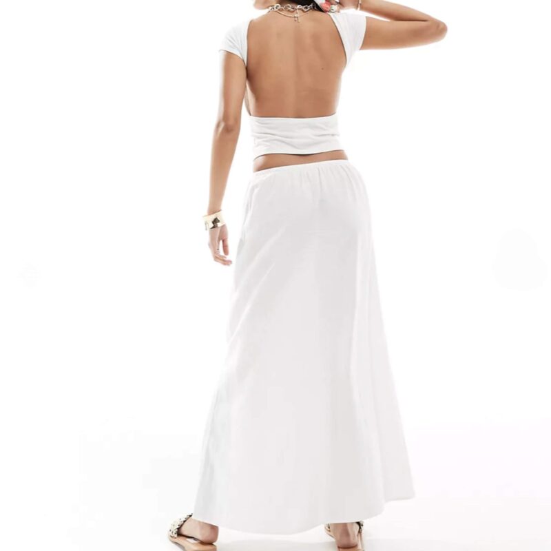 Cotton On - Maxi Slip Skirt in White - £30.00