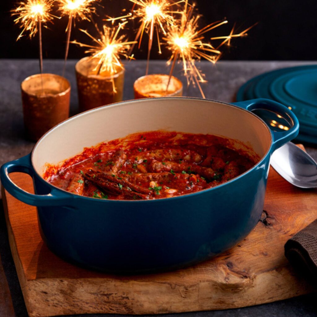 Sausage and bonfire bean stew recipe