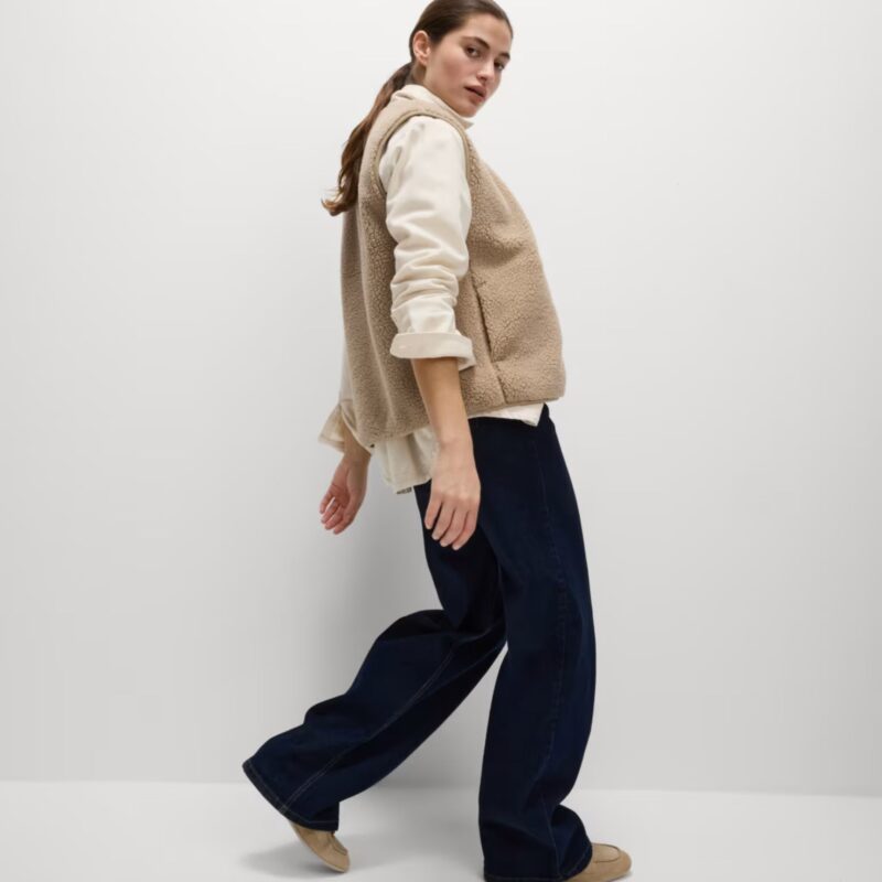 M&S – Borg Lightweight Collarless Gilet - £29.50