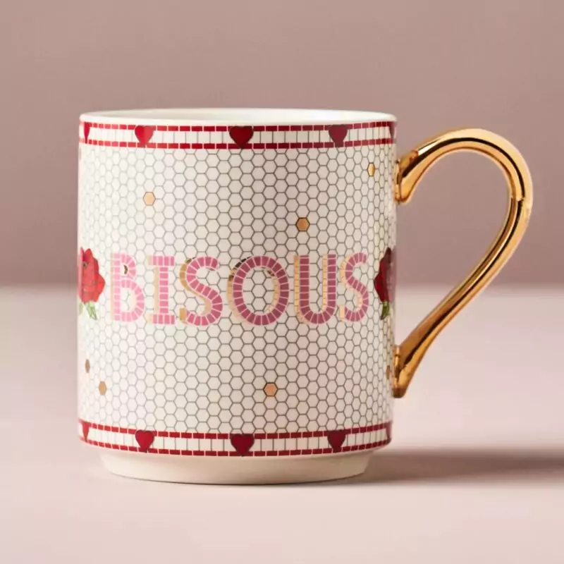 Anthropologie – The Bistro Tile Stoneware Mug - £12.00