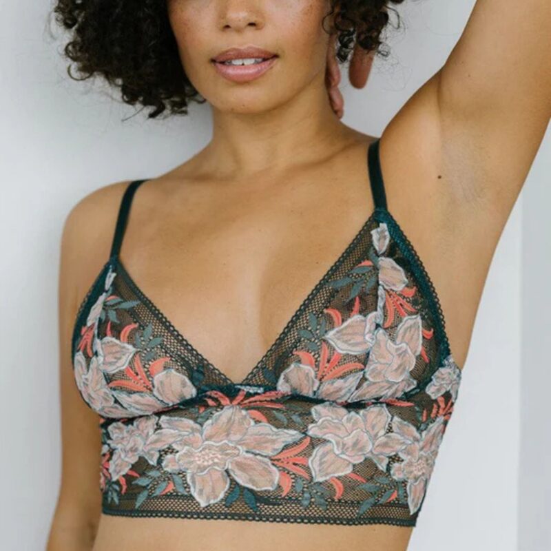 Luva Huva – Sylvia Emerald Green Bra & brief Set - £68.00