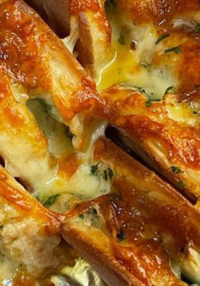 Air fryer crumpet garlic bread