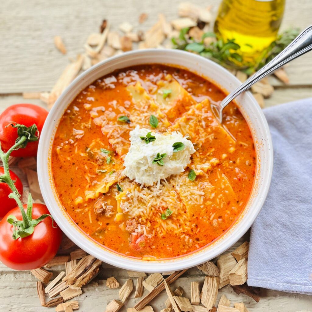 Easy one pot viral lasagna soup