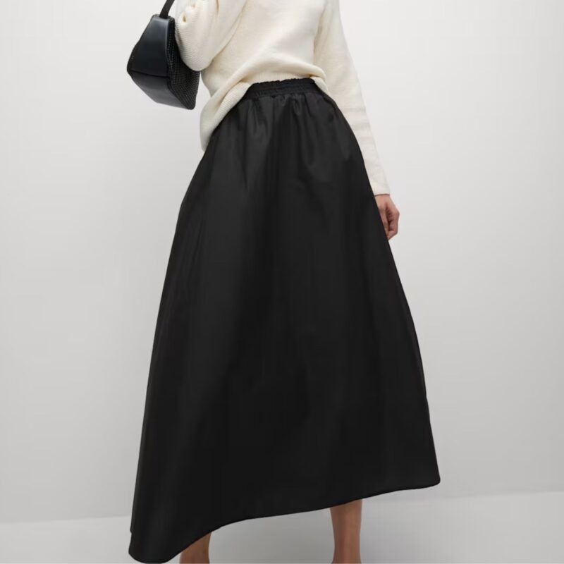 Pure Cotton Poplin A-line Skirt - £32.50