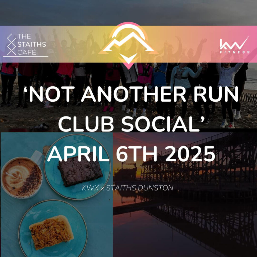 Poster for Not Another Run Club Social on April 6th.