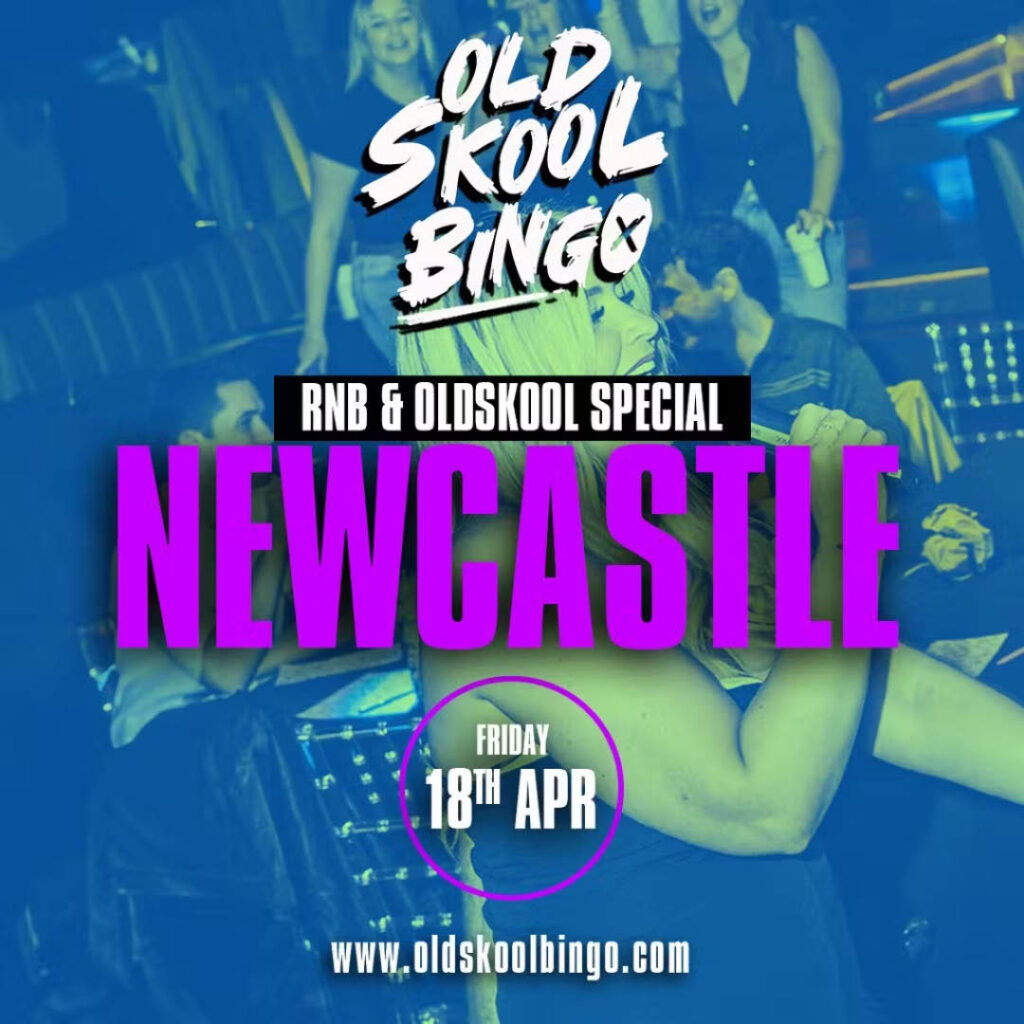 Poster for Old Skool Bingo at Tyne Bank Brewery, Newcastle.