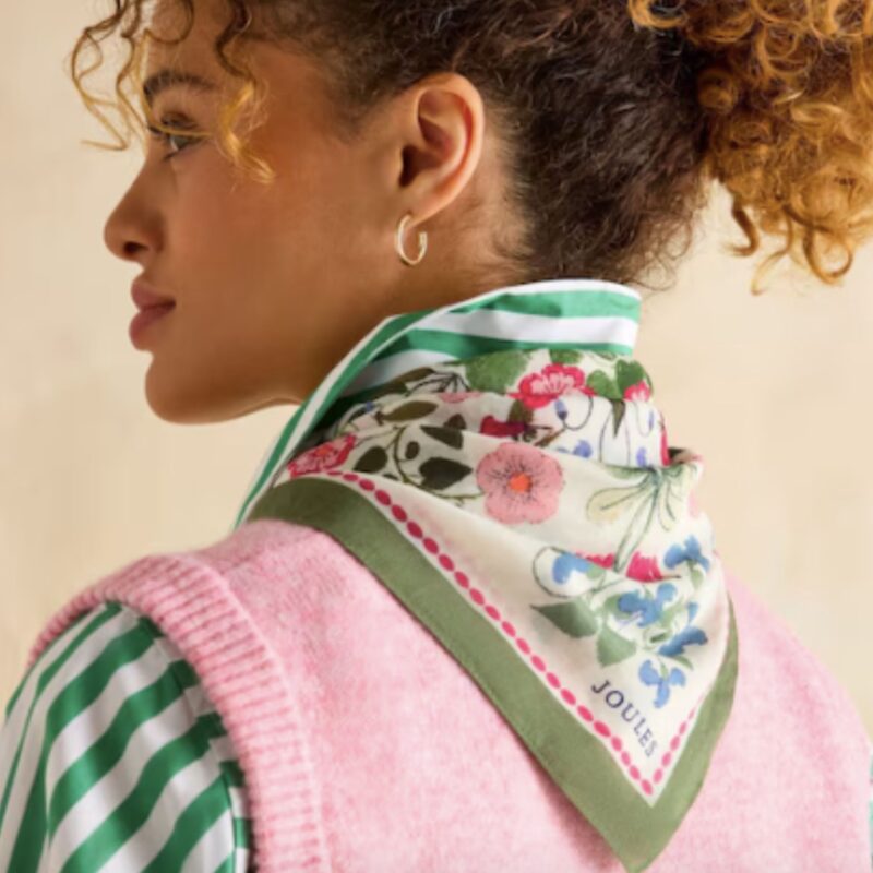 Joules – Kensington Cotton Scarf - £20.00
