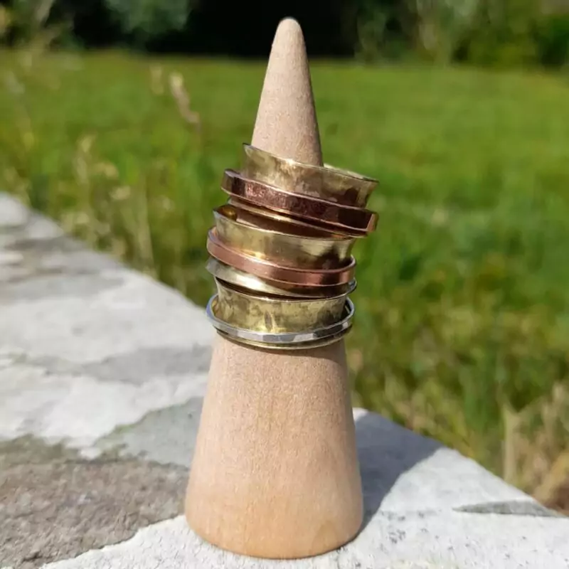 Brass and Mixed Metall Spinner Rings - £35.00 