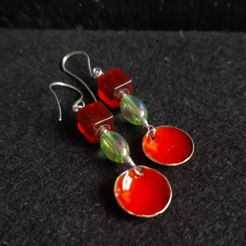 Colourful Bowl Earrings - £24.00