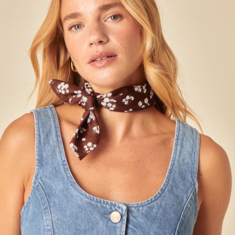 Nobody’s Child – Brown Ditsy Floral Scarf - £18.00