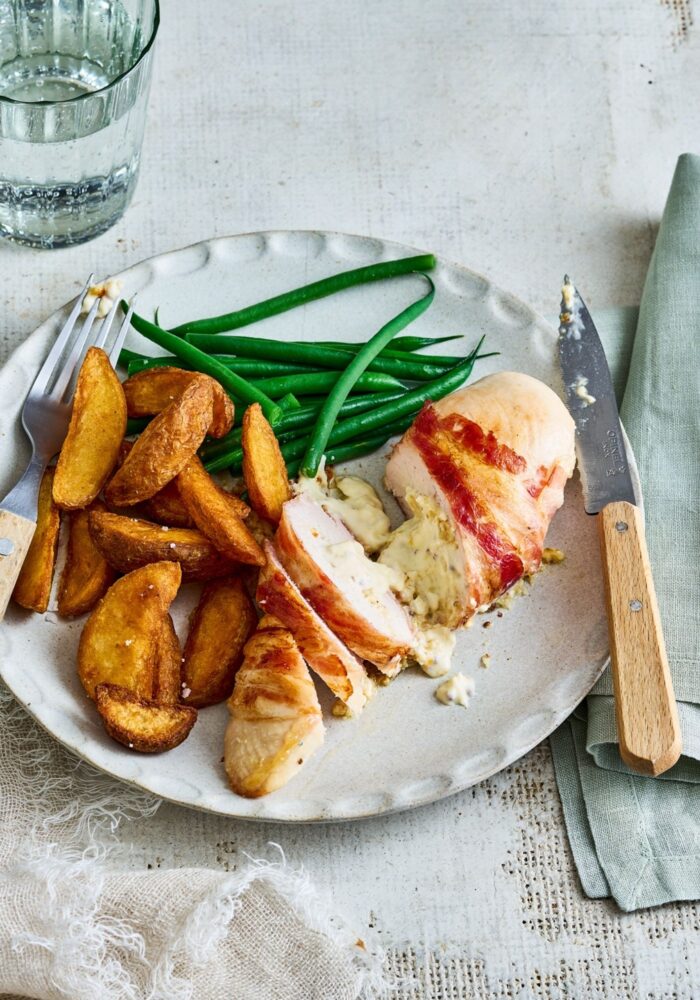Simple suppers: mustard stuffed chicken