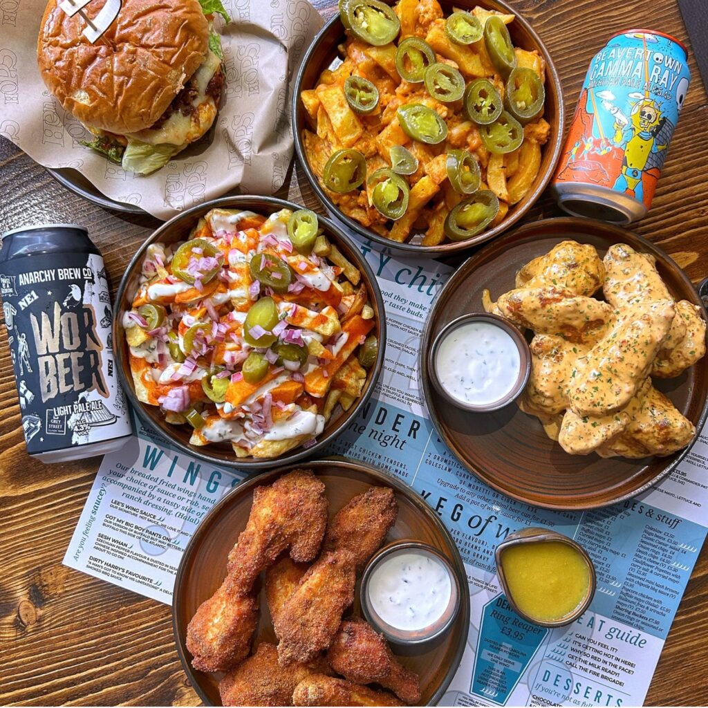 Keg of Wings at Hen and Hops