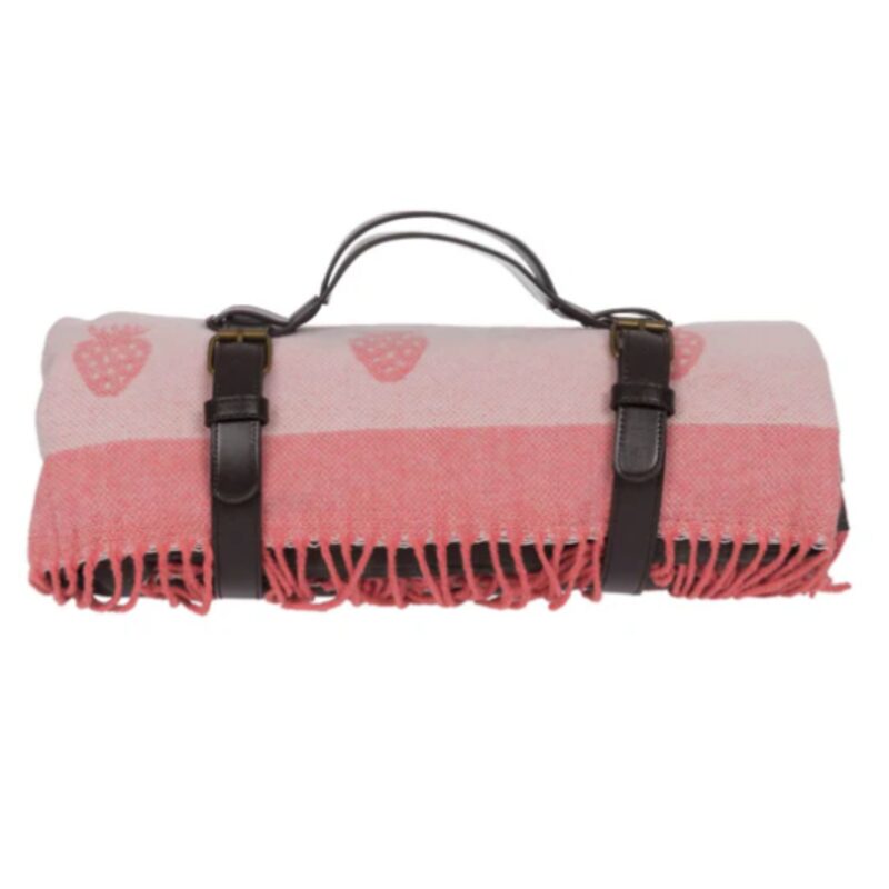 Strawberries Woven Picnic Blanket – now £25.00
