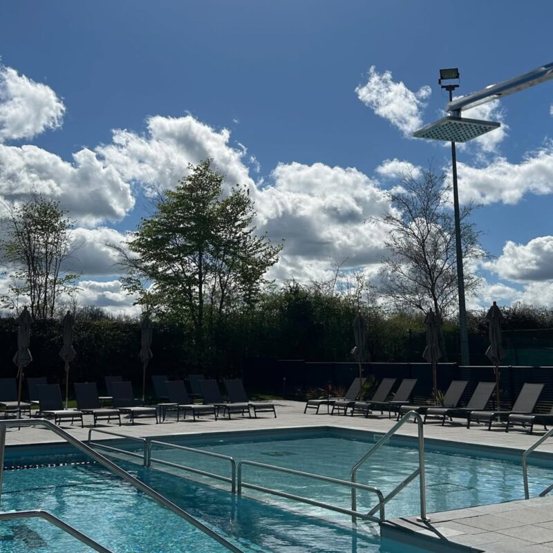 David Lloyd Gosforth - from £124/month (yes, they have an outdoor pool) 