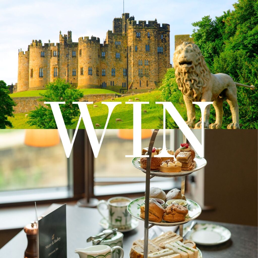 WIN Alnwick Castle day tickets and afternoon tea for 2 worth over £110