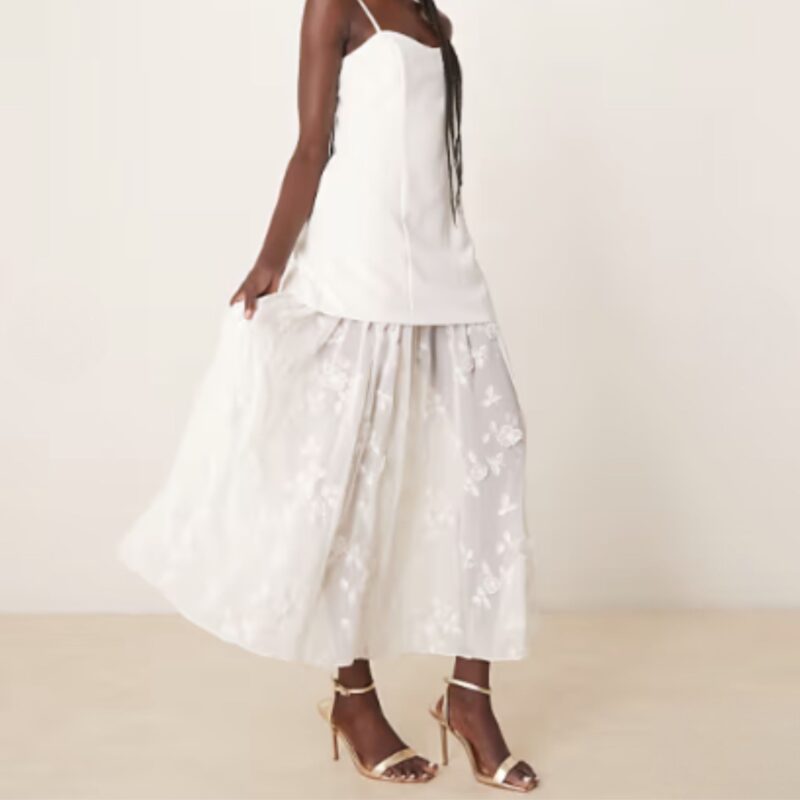 Abercrombie & Fitch – Applique Lace Maxi Dress - £125