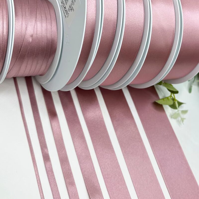 Pink satin ribbon - £0.65