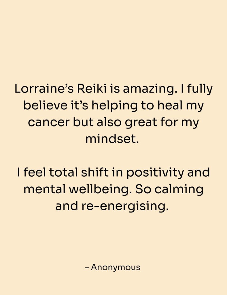 Testimonial for Lorraine, spiritual healer aka Angel of the North