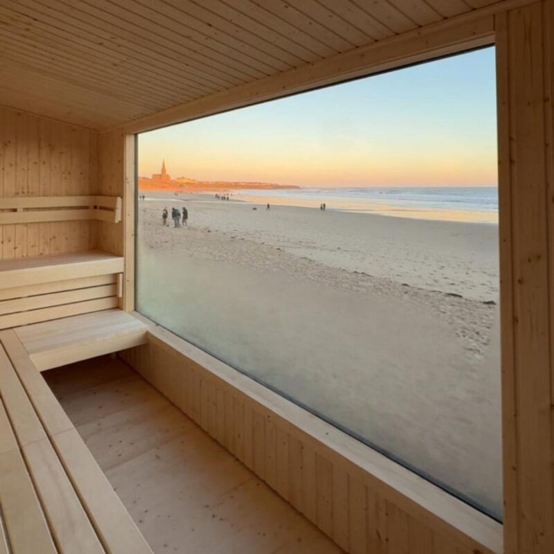 Steam and Salt's sauna beside the sea
