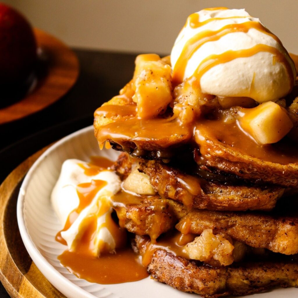 Toffee apple French toast