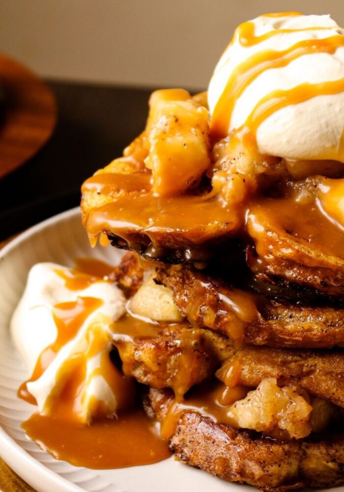 Toffee apple French toast