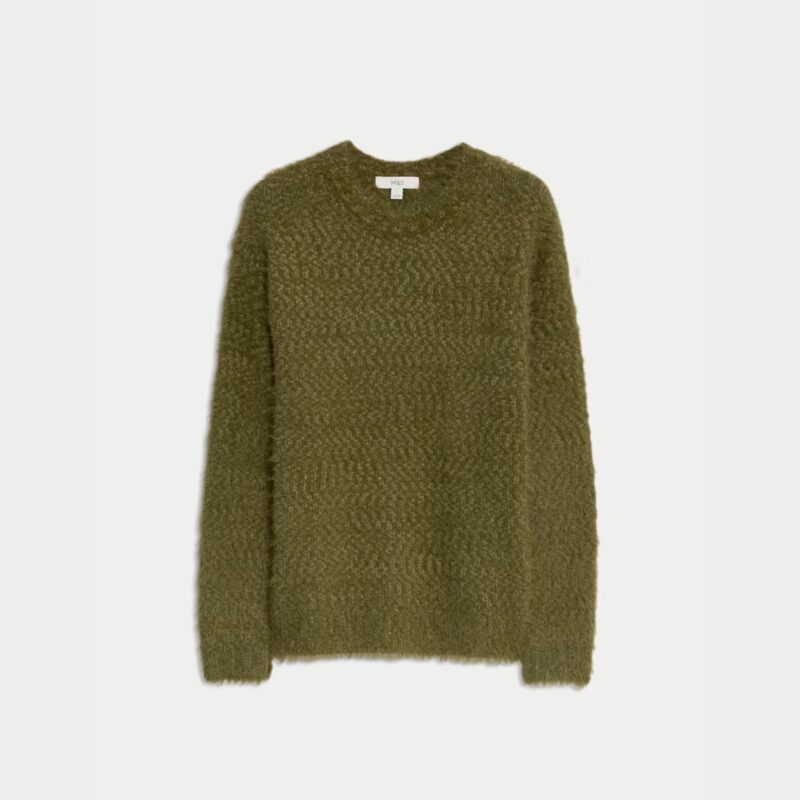 M&S – Textured Crew Neck Jumper - £26