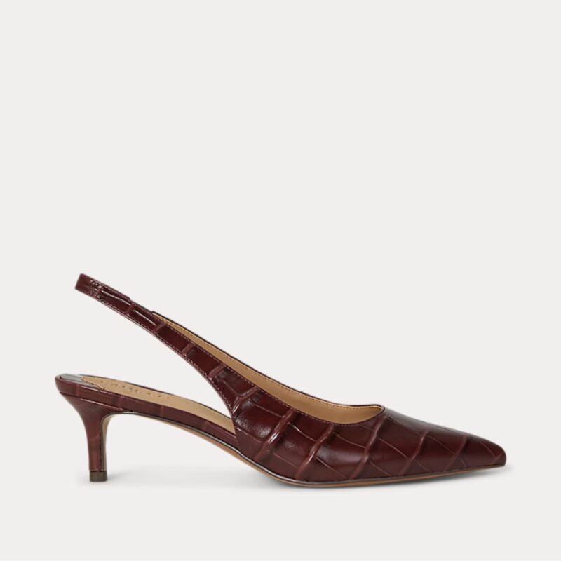 Ralph Lauren – Croc-Embossed Slingback Pump - £149 