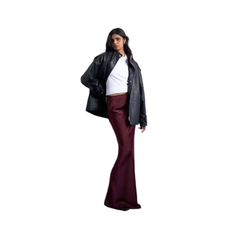 Burgundy skirt