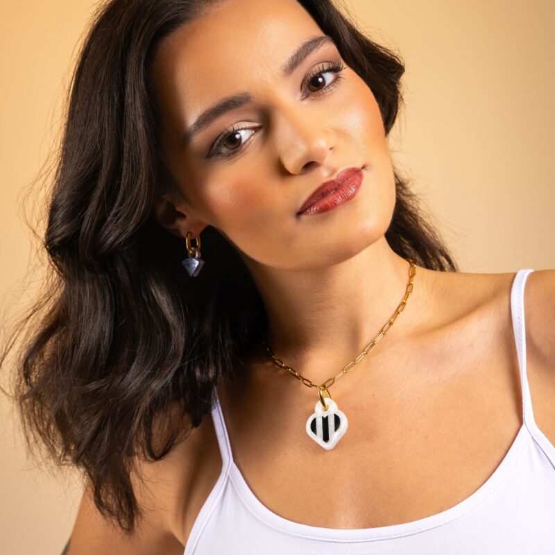 Chunky Heart – Toon Stripes Charm