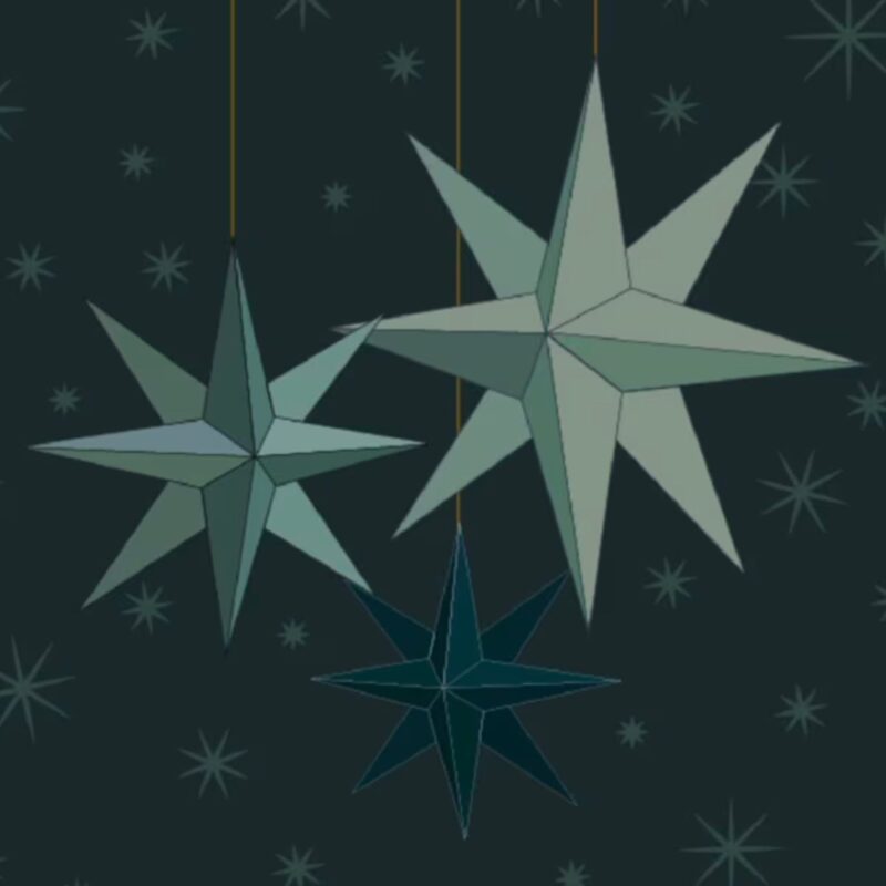 Paper Star Decorations with Fibre Books - Sunday 30th November