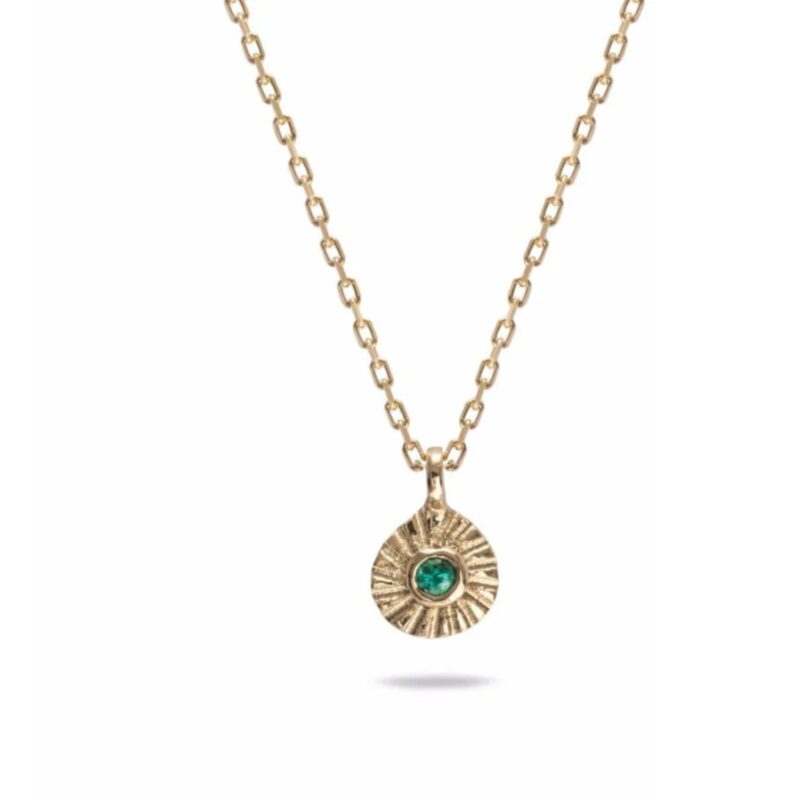 Teeny Tiny Pendant – Emerald - £440.00