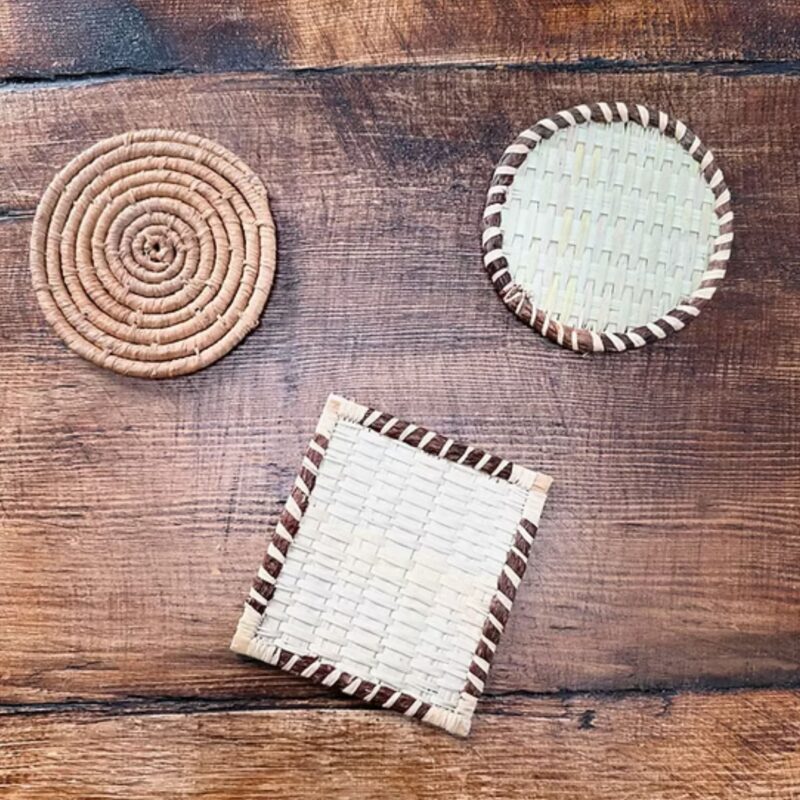 Madagascan Artisan Candle Coasters - £10.00