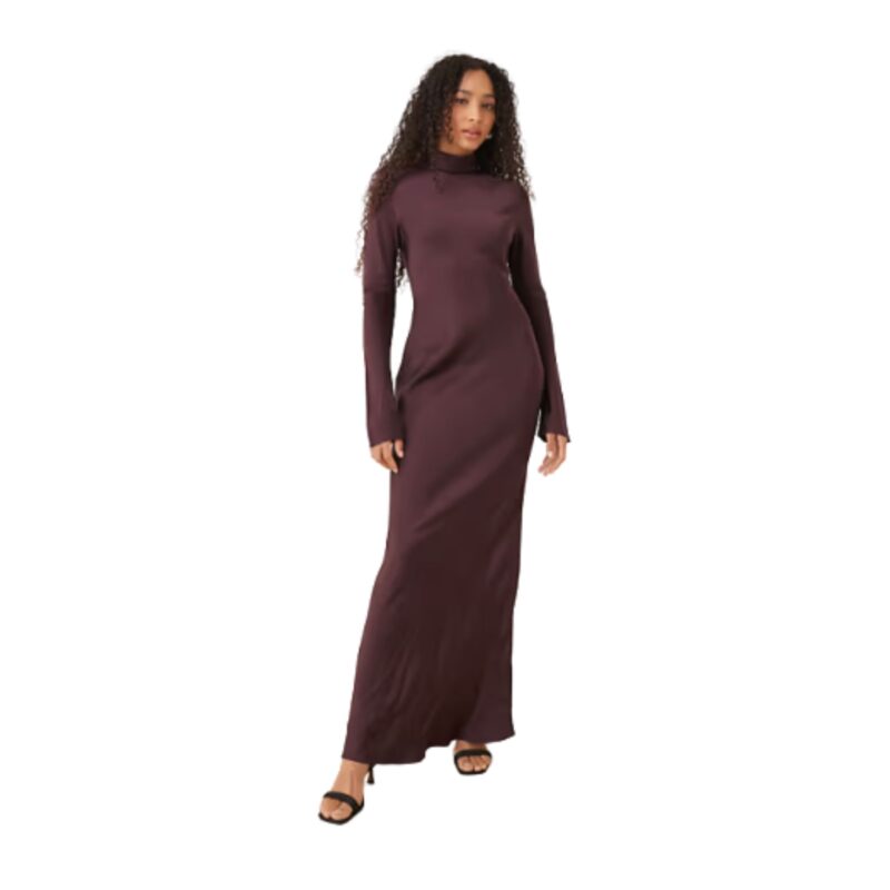 Deep plum dress