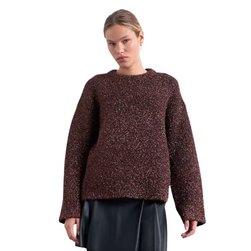 Brown tinsel jumper