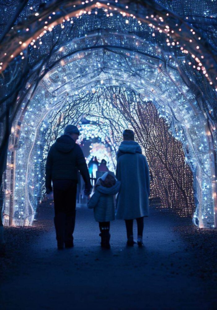 Christmas light trails across the North East in 2025