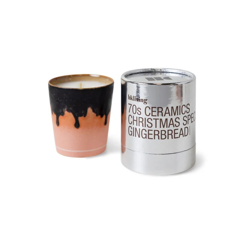 HKLIVING - 70s Ceramics Christmas Special Candle – Gingerbread - £28.00 