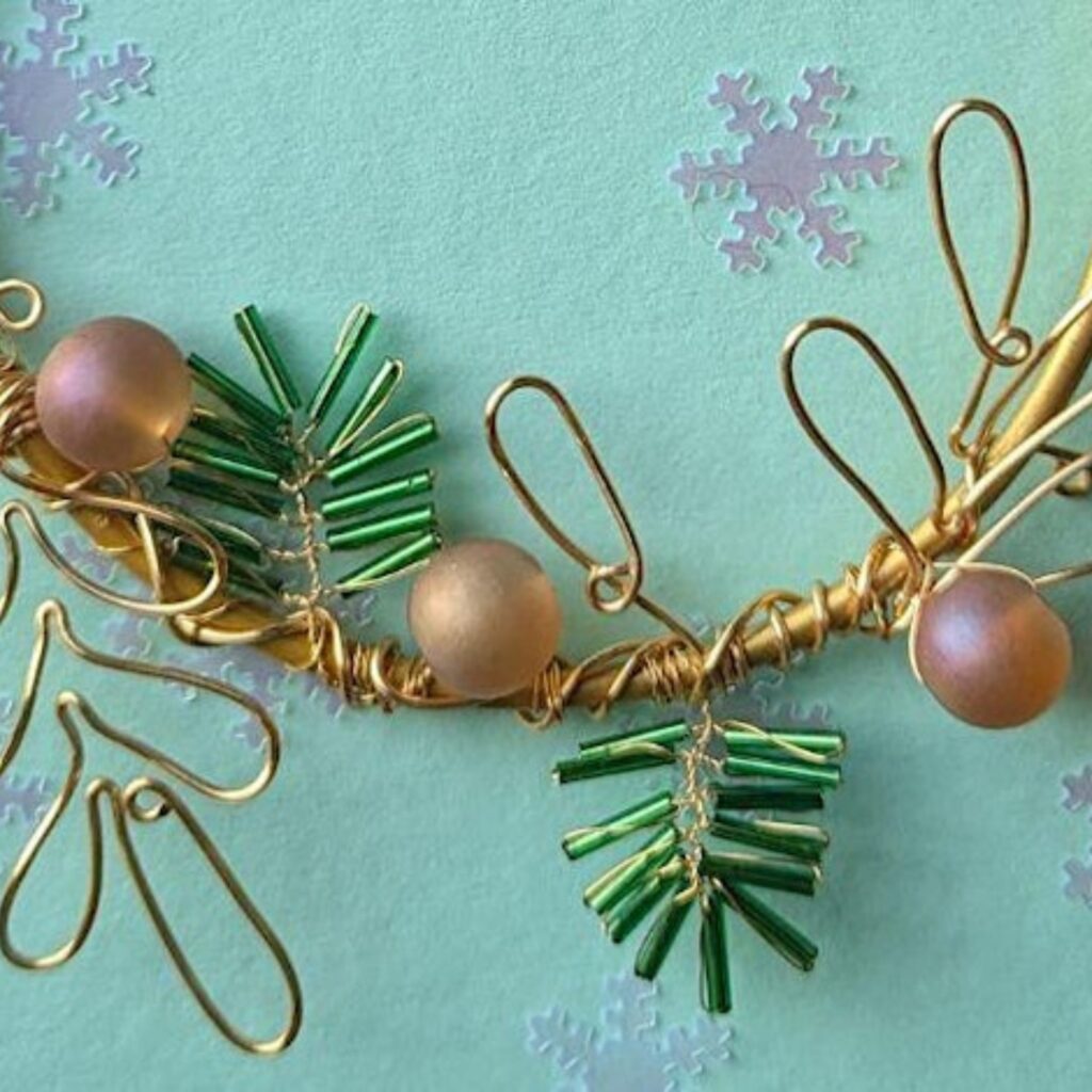 Festive Foliage Wire Mini Christmas Wreath Workshop - Sedgefield
