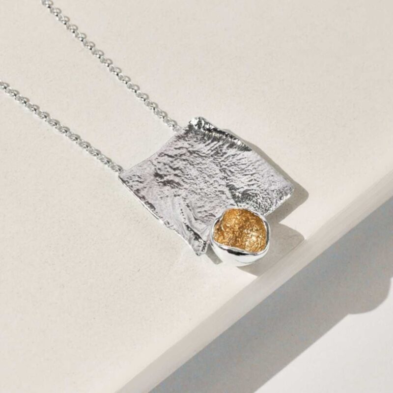 Golden Seed Ripple Pendant £159.00
