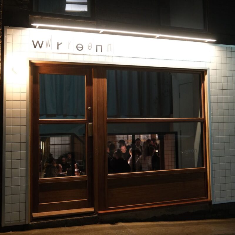 Outside shot of Wren bar, in Ouseburn