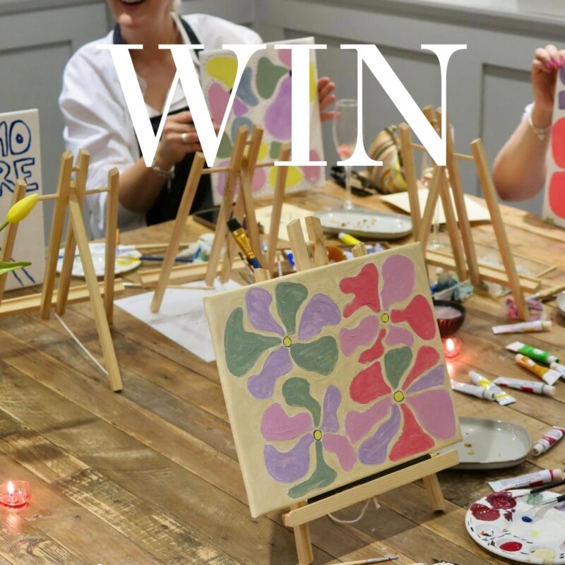 WIN an afternoon tea for 2 and paint & sip tickets at FIKA Gallery