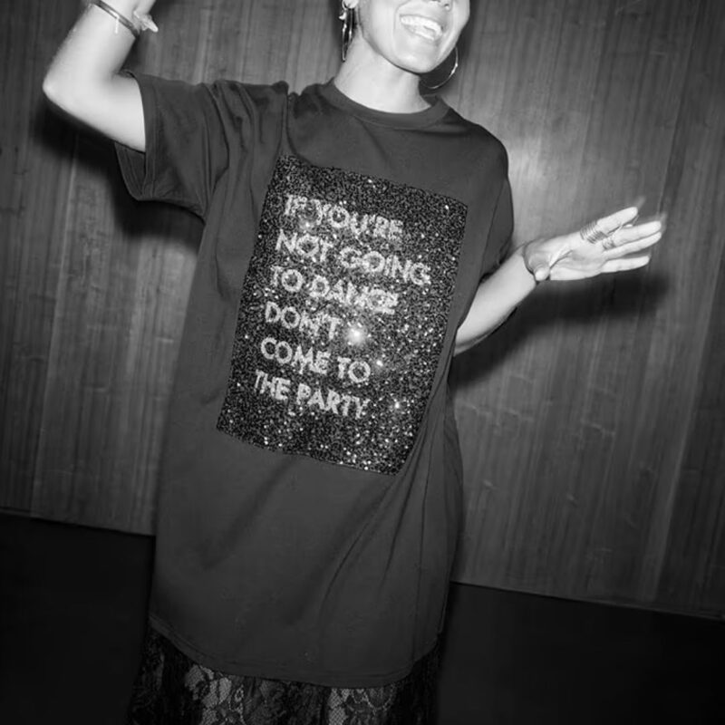 Never Fully Dressed - Dance Cara Sequin T-Shirt Dress - £99.00