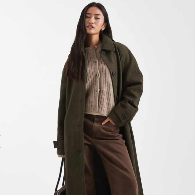 ASOS DESIGN - Suede Longline Car Coat - now £68.00