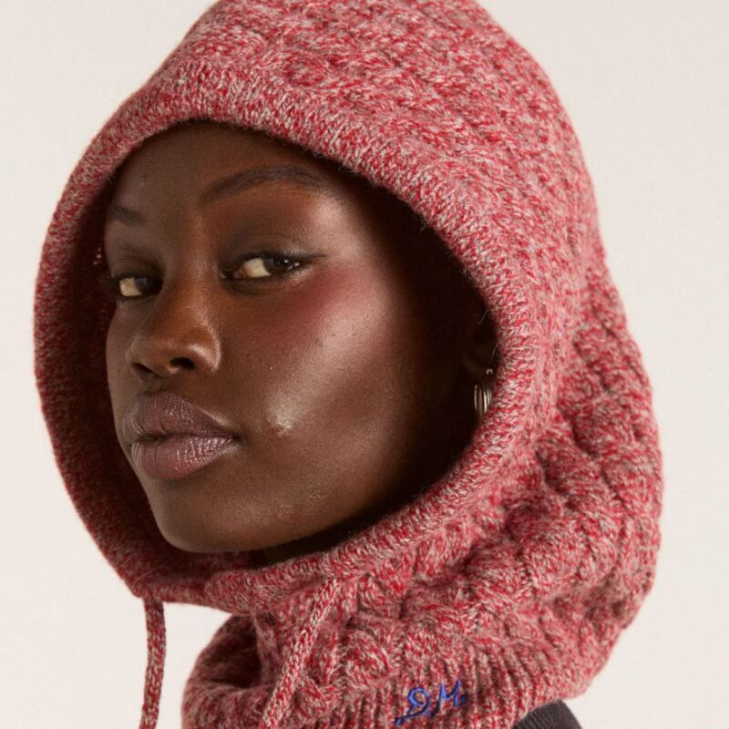Damson Madder - Tie Front Hood - now £24.00