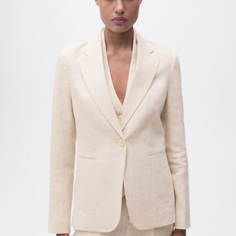 Mango - Linen Suit Jacket - now £55.99