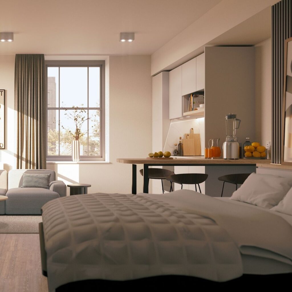 Inside the newest Newcastle student accommodation with a 24/7 gym, movie room and gaming lounge