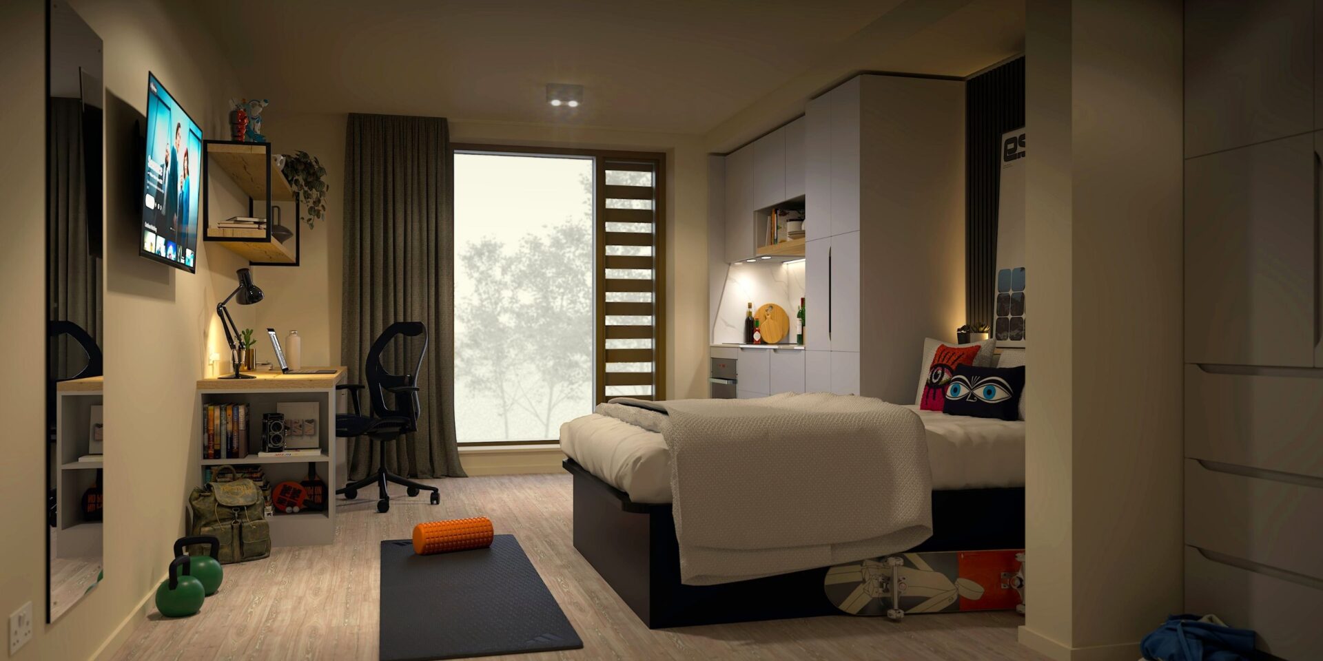 Inside the newest Newcastle student accommodation with 24/7 gym, movie room and gaming lounge
