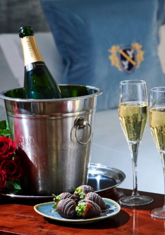 Matfen Hall presents the ultimate Valentine’s date with a chauffeur, Champagne, a tasting menu and stay