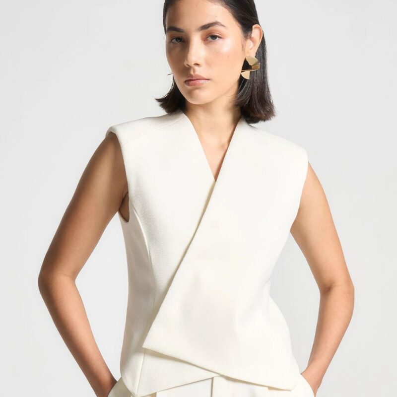 Manière De Voir - Tailored Wrap Waistcoat - now £53.00